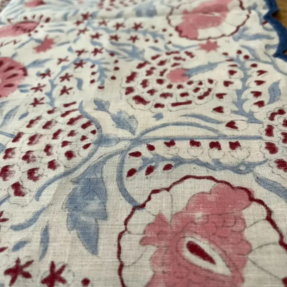 Hydrangea Print Cotton Napkins Set of 4 17